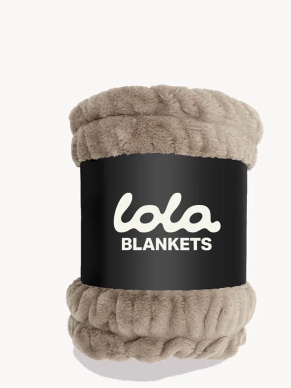 Lola Blankets Plush Taupe Throw Blanket